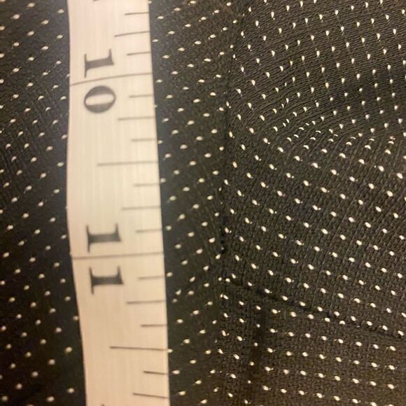 Talbots Flat Front Black Polkadot Dress Pants - Picture 9 of 11